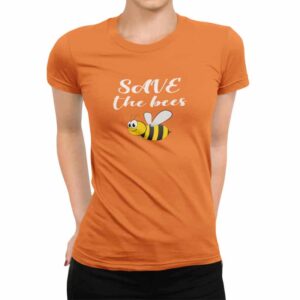 дамска тениска с щампа save the bees