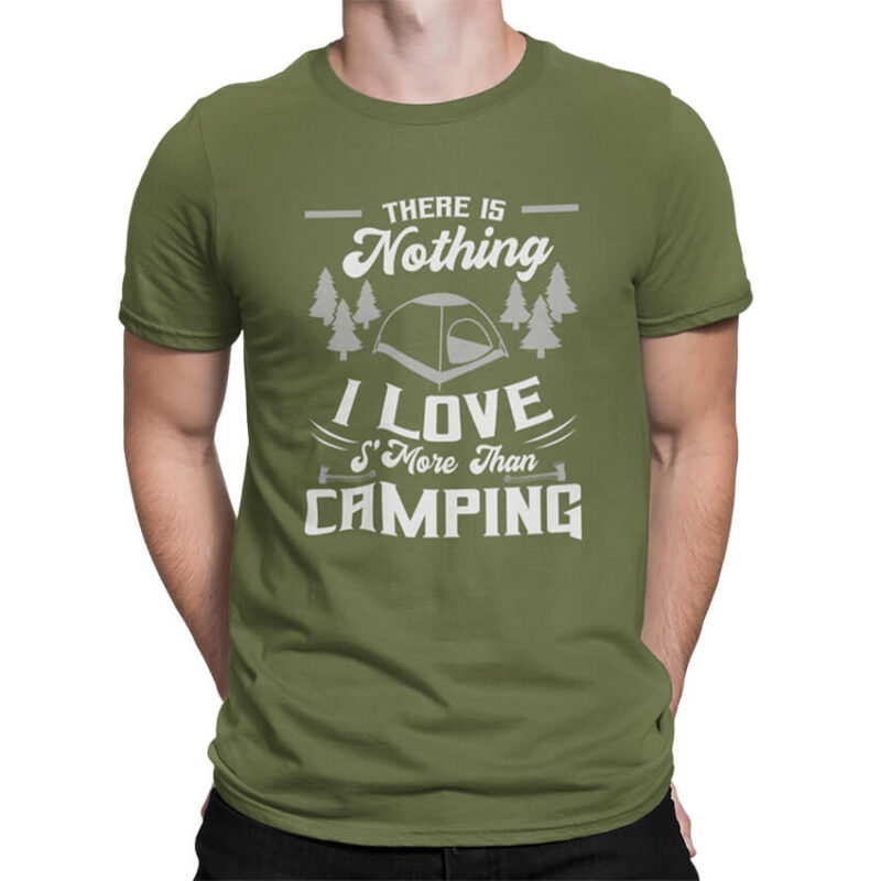 тениски с щампи и надписи мъжка тениска i love camping