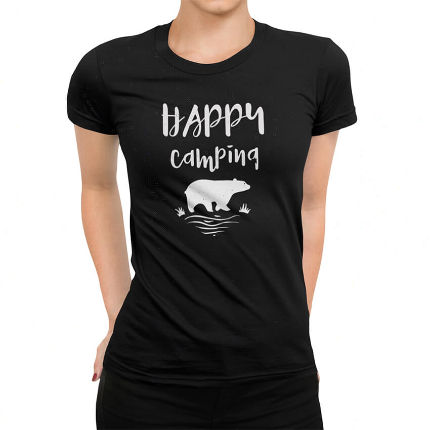 Дамска Тениска Happy Camping