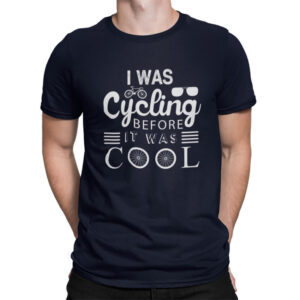 мъжка тениска за колоездачи i was cycling before it was cool онлайн тениски inamood bg