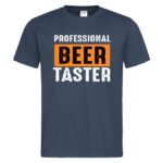 мъжка тениска с надпис professional beer taster