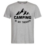 мъжка тениска camping is my therapy тениски с надписи