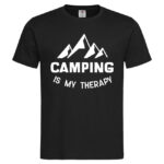 мъжка тениска camping is my therapy тениски с надписи