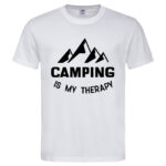 мъжка тениска camping is my therapy тениски с надписи