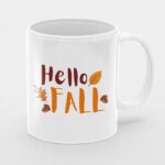 чаша hello fall чаши с надписи и илюстрации