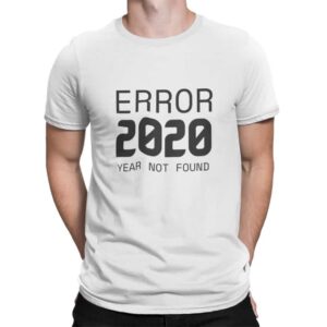 мъжка тениска с надпис error 2020