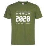 мъжка тениска с надпис error 2020