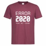 мъжка тениска с надпис error 2020