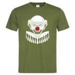 мъжка тениска с щампа evil clown