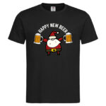 мъжка тениска с щампа santa beer коледни тениски