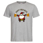 мъжка тениска с щампа santa beer коледни тениски