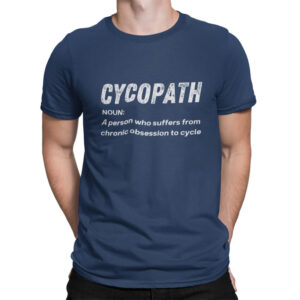 мъжка тениска с надпис за колоездачи cycopath