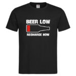 мъжка тениска с надпис beer low тениски за бира