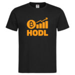 мъжка тениска с щампа hodl btc