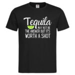 мъжка тениска с надпис tequila