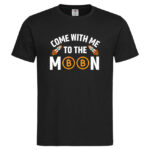 мъжка тениска с щампа to the moon btc