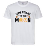 мъжка тениска с щампа to the moon btc