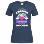 дамска тениска с щампа unicorns are awesome