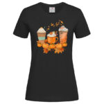 дамска тениска с щампа pumpkin latte