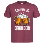 мъжка тениска с щампа save water drink beer