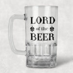 халба за бира с надпис lord of the beer ретро стил