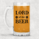 халба за бира с надпис lord of the beer класическа