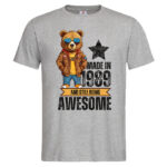 мъжка тениска с щампа awesome bear