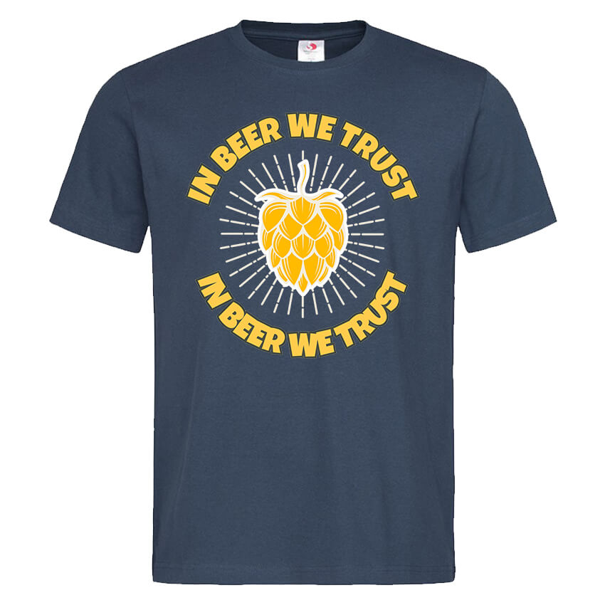 Мъжка Тениска In Beer We Trust