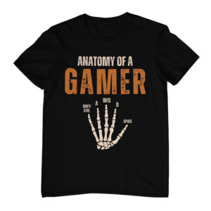 детска тениска с щампа anatomy of a gamer