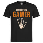 мъжка тениска с щампа anatomy of a gamer