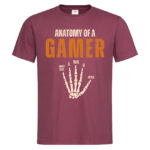 мъжка тениска с щампа anatomy of a gamer