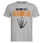 мъжка тениска с щампа anatomy of a gamer